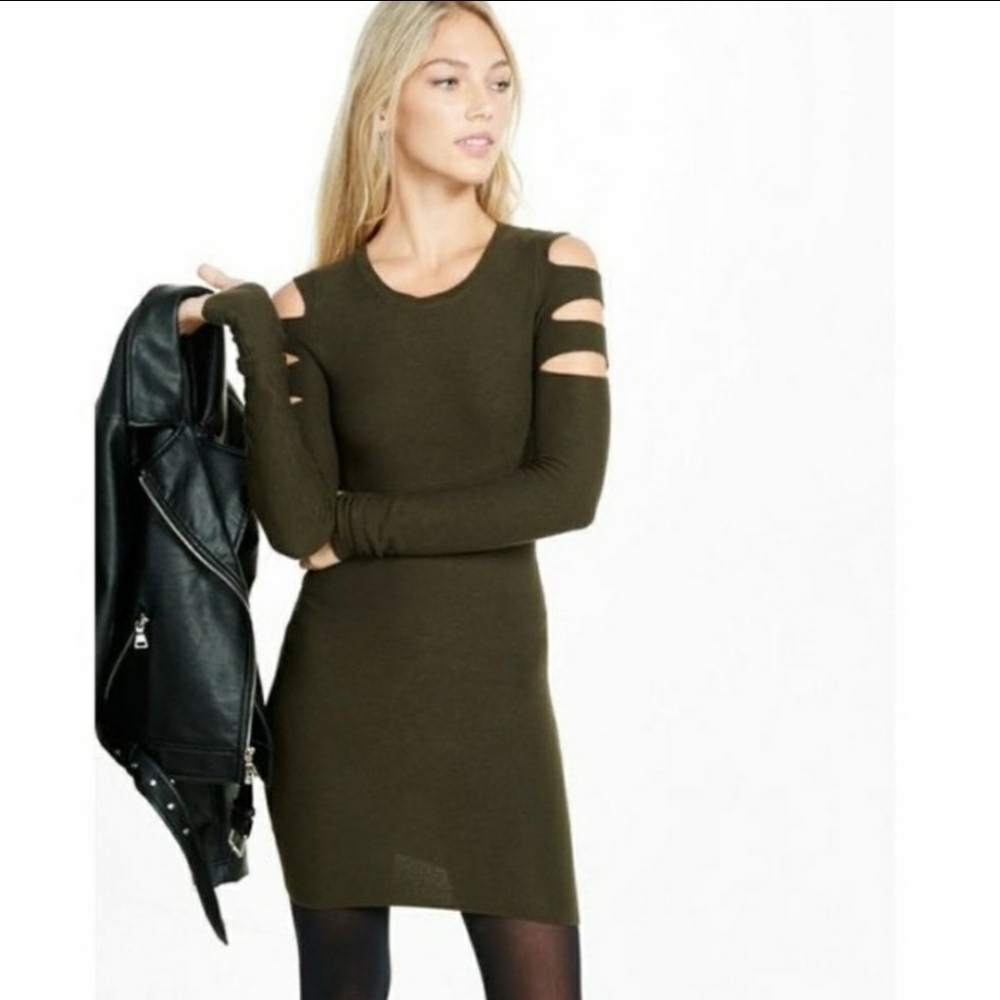 EXPRESS Open Back Sweater Dress
